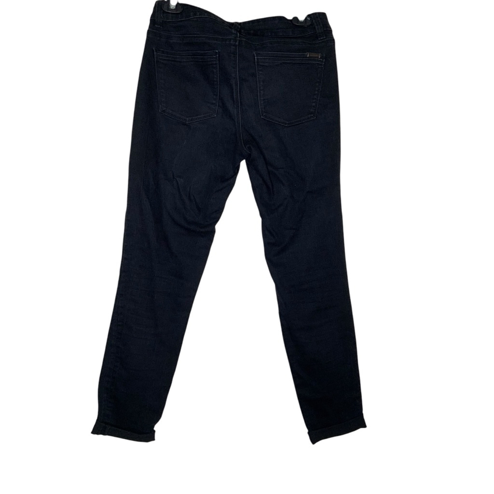 White House Black Market black skinny jeans with distressed knees. Size 6R - Picture 3 of 5